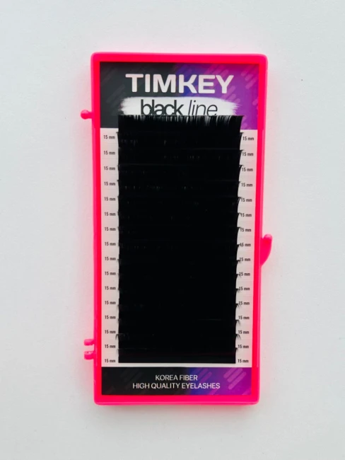 Черные ресницы Timkey MD 0.10 12mm 16 линий