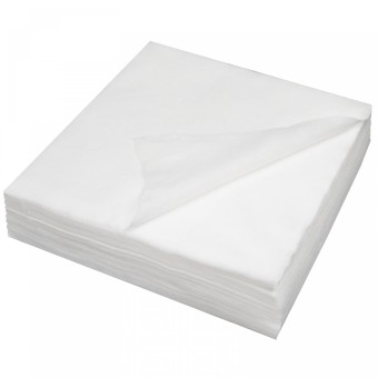 Салфетки в сложении 40*40см белые одноразовые спанбонд 100шт