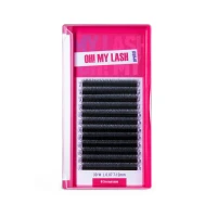 Ресницы черные OH! MY LASH в пучках 3D-W - 12 линий - MIX D 0.10 7-12мм