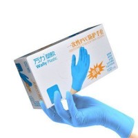 Перчатки Wally Plastic голубые - размер M , 100 шт. (50 пар)