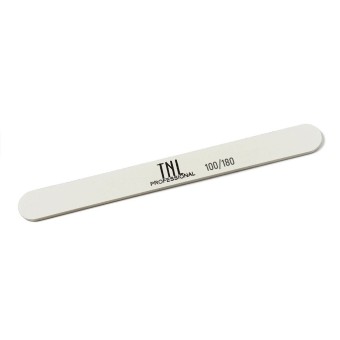 ПИЛКА ДЛЯ НОГТЕЙ ТОНКАЯ 100/180 УЛУЧШЕННОЕ КАЧЕСТВО (БЕЛАЯ) (ПЛАСТИКОВАЯ ОСНОВА) (10 ШТ. В УПАК.)