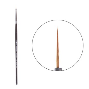 Кисть для геля и гель-лака Synthetic №6 №6872, ruNail