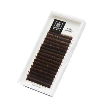 Тёмно-коричневые ресницы "Горький шоколад" BARBARA МИКС D 0.10 7-15mm 16 линий Тёмно-коричневые ресницы "Горький шоколад" BARBARA МИКС D 0.10 7-15mm 16 линий