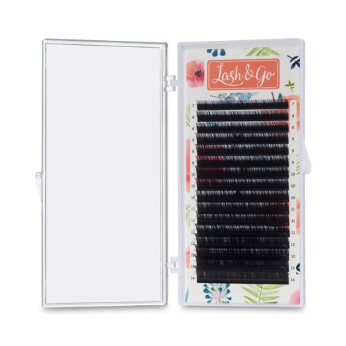 Омбре ресницы Lash&Go микс 0,07/D/7-14 mm "Синий" (16 линий)