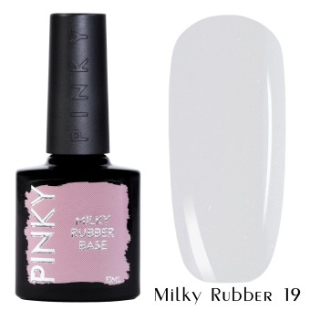 Основа цветная каучуковая, Pinky (Пинки) milky rubber base 019, 10мл Основа цветная каучуковая, Pinky (Пинки) milky rubber base 019, 10мл