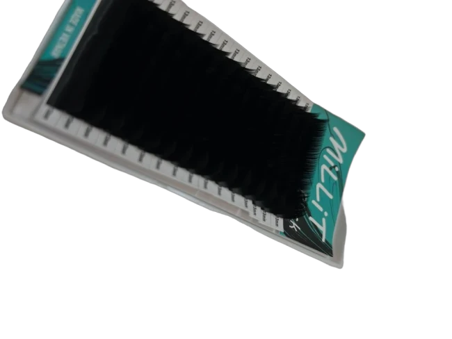 Черные ресницы Millit Fix Price - MIX D 0.07 8-15мм 16 линий