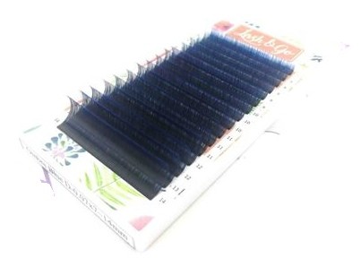 Омбре ресницы Lash&Go микс 0,10/C/7-14 mm "Синий" (16 линий) Омбре ресницы Lash&Go микс 0,10/C/7-14 mm "Синий" (16 линий)