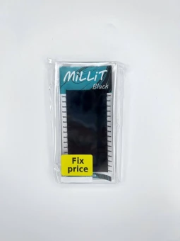 Черные ресницы Millit Fix Price - MIX D 0.10 6-13мм 16 линий