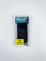 Черные ресницы Millit Fix Price - MIX D 0.10 8-15мм 16 линий