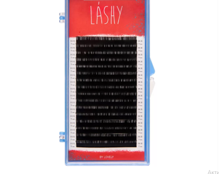 Ресницы чёрные LASHY, C+ 0.07 06мм - 16 линий