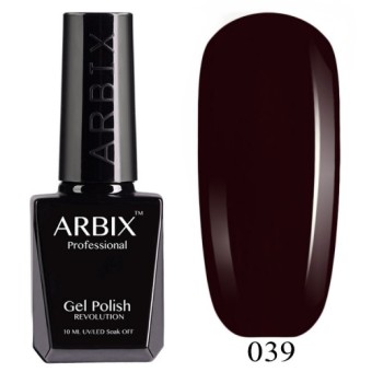 Гель-лак ARBIX (Арбикс) №039 Терпкая Сангрия, 10 мл Гель-лак ARBIX (Арбикс) №039 Терпкая Сангрия, 10 мл
