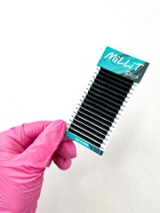 Черные ресницы Millit C 0.10 11мм 16 линий