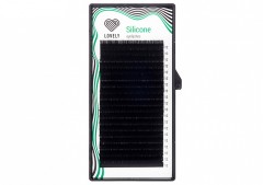 Ресницы чёрные Lovely серия "Silicone" - 20 линий C 0.12 13мм