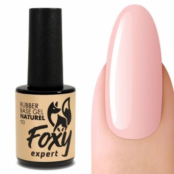 Камуфлирующая база (Rubber base naturel) #10, 10 ml, Foxy Expert Камуфлирующая база (Rubber base naturel) #10, 10 ml, Foxy Expert
