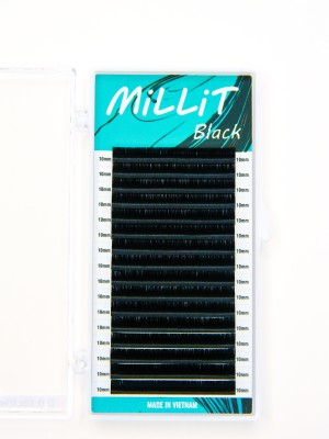Черные ресницы Millit C 0.10 13мм 16 линий