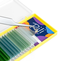 Ресницы цветные Rili Shake Lagoon - 16 линий - MIX M 0.10 10-13мм