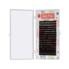 Коричневые ресницы Lash&amp;Go 0,10/D/11 mm "Эспрессо" (16 линий)