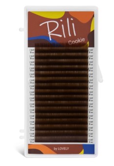 Ресницы коричневые Rili Cookie - 16 линий - MIX M 0.07 6-13мм