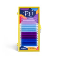 Ресницы цветные Rili Shake Indigo - 16 линий - MIX L 0.07 10-13мм