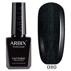 Гель-лак ARBIX (Арбикс) №080 Зелёное Сияние, 10 мл