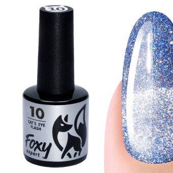 Гель-лак кошачий глаз светоотражающий (Gel polish CAT'S EYE FLASH) #10, 8 ml, Foxy Expert Гель-лак кошачий глаз светоотражающий (Gel polish CAT'S EYE FLASH) #10, 8 ml, Foxy Expert