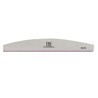 Пилка для ногтей "лодочка" 80/120 хит продаж (серая) в индивидуальной упаковке, TNL Пилка для ногтей "лодочка" 80/120 хит продаж (серая) в индивидуальной упаковке, TNL