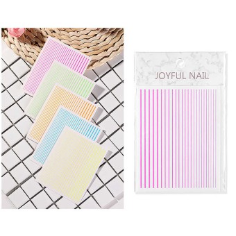 Наклейки полоски для дизайна ногтей