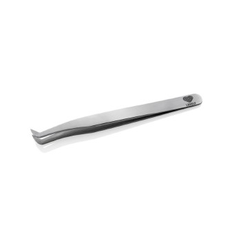 Пинцет для наращивания ресниц Lovely тип "Круглый сапожок" "Stiff Hold" жесткий