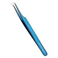Пинцет Мини-L 45° Enigma (Blue metallic) с ручной заточкой extra-sharp