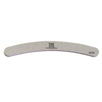 Пилка для ногтей бумеранг 80/120 хит продаж (серая) в индив. упаковке TNL