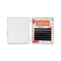 Омбре ресницы Lash&amp;Go микс 0,07/C/7-12 mm "Зеленый" (6 линий)