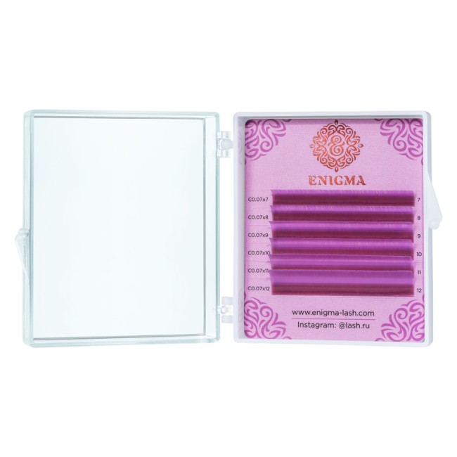 Цветные ресницы Enigma микс Lavender