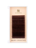 Ресницы коричневые BARBARA Truffle МИКС С 0.10 4-11 mm 16 линий