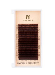 Ресницы коричневые BARBARA Truffle МИКС С 0.10 4-11 mm 16 линий