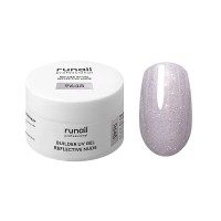 Моделирующий УФ-гель светоотражающий BUILDER UV GEL REFLECTIVE NUDE, 15г банка №9648 ruNail