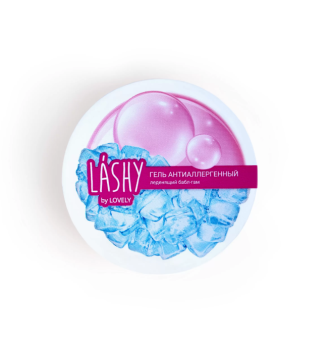 Антиаллергенный гель LASHY с ароматом леденящего бабл-гам, 50 г.