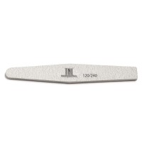 Пилка для ногтей "ромб" 120/240 хит продаж (серая) в индив. упаковке TNL