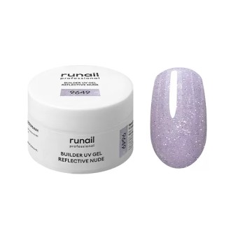 Моделирующий УФ-гель светоотражающий BUILDER UV GEL REFLECTIVE NUDE, 15г банка №9649 ruNail Моделирующий УФ-гель светоотражающий BUILDER UV GEL REFLECTIVE NUDE, 15г банка №9649 ruNail