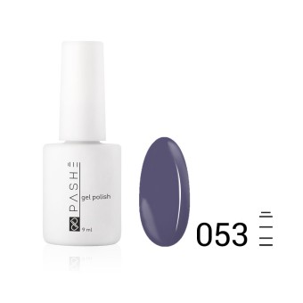 Цветной гель-лак PASHE №053 - "Синий дым", (9 мл)