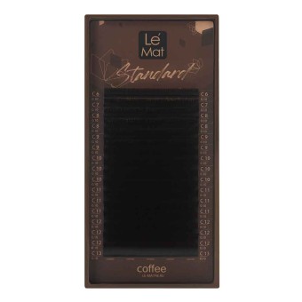 Ресницы коричневые Arabica Le Maitre "Standard Coffee" 16 линий C 0.07 MIX 8-15 mm Ресницы коричневые Arabica Le Maitre "Standard Coffee" 16 линий C 0.07 MIX 8-15 mm