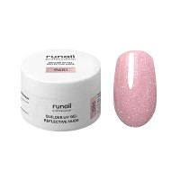 Моделирующий УФ-гель светоотражающий BUILDER UV GEL REFLECTIVE NUDE, 15г банка №9651 ruNail