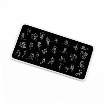 Пластина для стемпинга TNL Premium - воплощение женственности (131) Пластина для стемпинга TNL Premium - воплощение женственности (131)