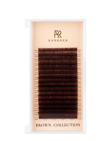 Ресницы коричневые BARBARA Truffle МИКС  L 0.10 4-11 mm  16 линий