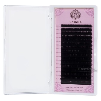 Черные ресницы Enigma 0,07/D/08 mm (16 линий) Черные ресницы Enigma 0,07/D/08 mm (16 линий)