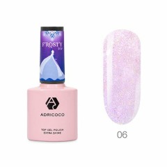 Закрепитель хамелеон для гель-лака ADRICOCO Frosty Top №06 со светоотражающими частицами, 8 мл