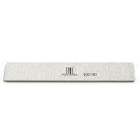 Пилка для ногтей широкая 100/180 хит продаж (серая) в индив. упаковке TNL