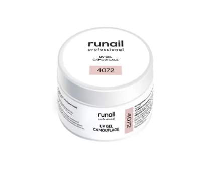 Камуфлирующий УФ-гель (цвет: холодный нюд), 15 г №4072, ruNail Камуфлирующий УФ-гель (цвет: холодный нюд), 15 г №4072, ruNail