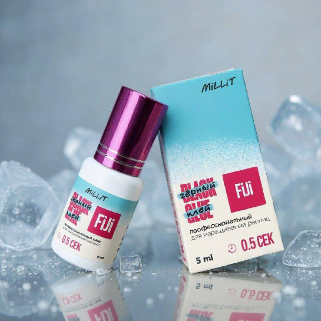 Клей черный для наращивания Millit FiJi, 5мл Клей черный для наращивания Millit FiJi, 5мл