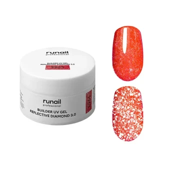 Моделирующий УФ-гель светоотражающий BUILDER UV GEL REFLECTIVE DIAMOND 3.0, 15г №9963 ruNail Моделирующий УФ-гель светоотражающий BUILDER UV GEL REFLECTIVE DIAMOND 3.0, 15г №9963 ruNail