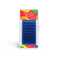 Ресницы синие Rili Sweety - 16 линий - MIX M 0.07 7-14mm
